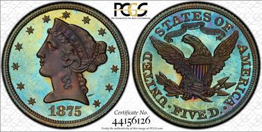 1875 $5 J-1441 PR66+ BN