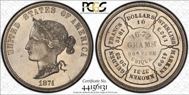 1874 $10 J-1377 PR64