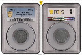 1941-B 10 Pfg J-371 MS63