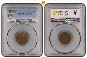 1920-S 1C AU58BN