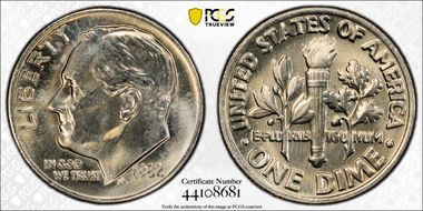 1982 10C No P Strong, FS-501 MS67FB