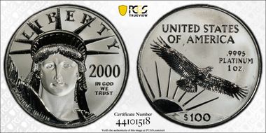 2000 $100 Statue of Liberty MS69