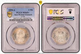 1898-A 2 Mk J-156 MS65+