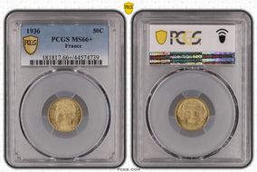 1936 50C MS66+