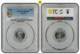1967 10C 0.800 Ag MS66