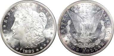1883-S $1 MS65+