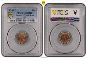 1938-D Pfg J-361 MS65RD