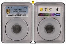 1944-D Pfg J-369 MS65