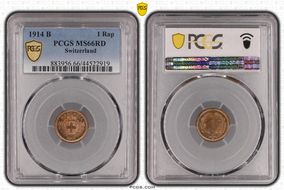 1914 B 1 Rap MS66RD