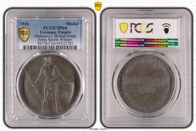 1916 Medal Hüsken-11.28 Iron Matte Army Sports Winner SP64