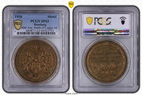 1910 Medal 40th Ann. Battle of Loigny AE SP63