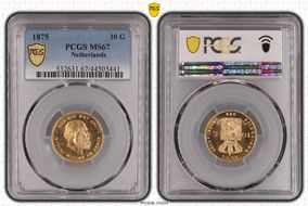 1875 10 G KM-105  Au MS67