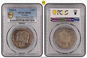 1910-A 3 Mk Berlin University J-107 MS66