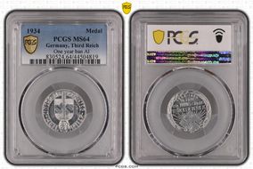 1934 Token One Year Ban Al MS64