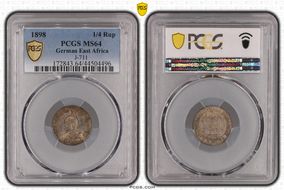 1898 1/4 Rup J-711 MS64