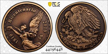 (2021)LR Medal Independence Bicentennial Antiqued Cu SP70