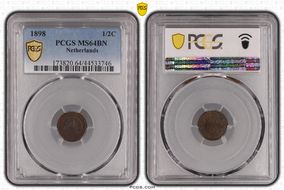1898 1/2C MS64BN
