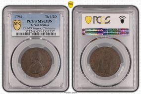 1794 Tk 1/2D DH-19 Sussex, Chichester MS63BN