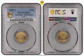 1939-J 5 Pfg J-363 MS67