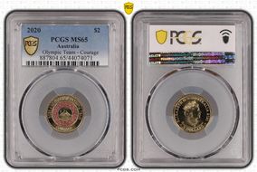 2020 $2 Olympic Team - Courage MS65