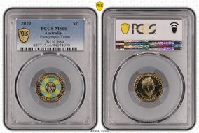 2020 $2 Paralympic Team Set to Soar - Colorized MS66