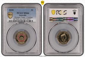 2020 $2 Olympic Team - Courage MS66