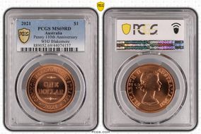 2021 $1 Penny 110th Anniversary  WHJ Blakemore MS69RD