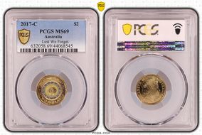 2017-C $2 Lest We Forget Colorized MS69