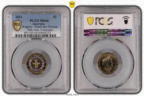 2021 $2 Wiggles - Henry the Octopus 30th Ann. Colorized MS66