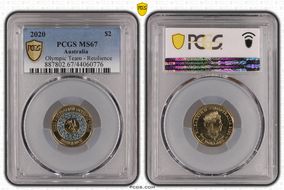 2020 $2 Olympic Team - Resilience MS67