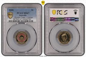 2020 $2 Olympic Team - Courage MS67