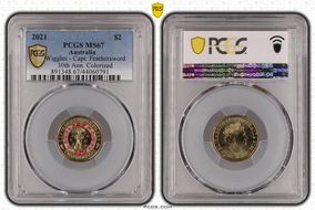 2021 $2 Wiggles - Capt. Feathersword 30th Ann. Colorized MS67