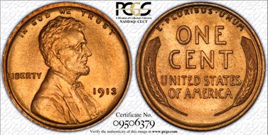 1913 1C MS65RD