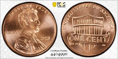 2021 1C Shield MS67RD