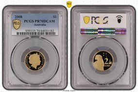 2008 $2 PR70DCAM
