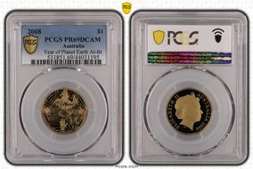 2008 $1 Year of Planet Earth Al-Br PR69DCAM