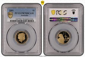 2001 $2 PR70DCAM