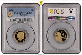 2001 $2 PR70DCAM