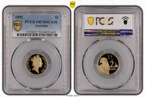 1992 $2 PR70DCAM