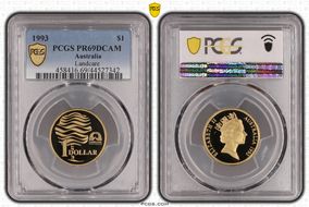 1993 $1 Landcare PR69DCAM