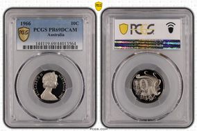 1966 10C PR69DCAM