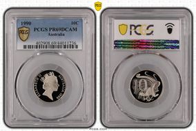 1990 10C PR69DCAM