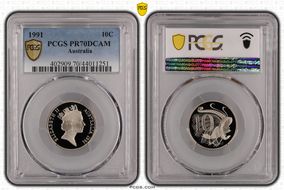 1991 10C PR70DCAM