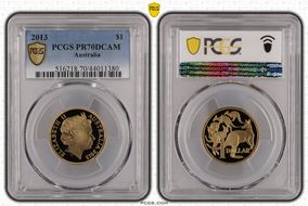 2013 $1 PR70DCAM