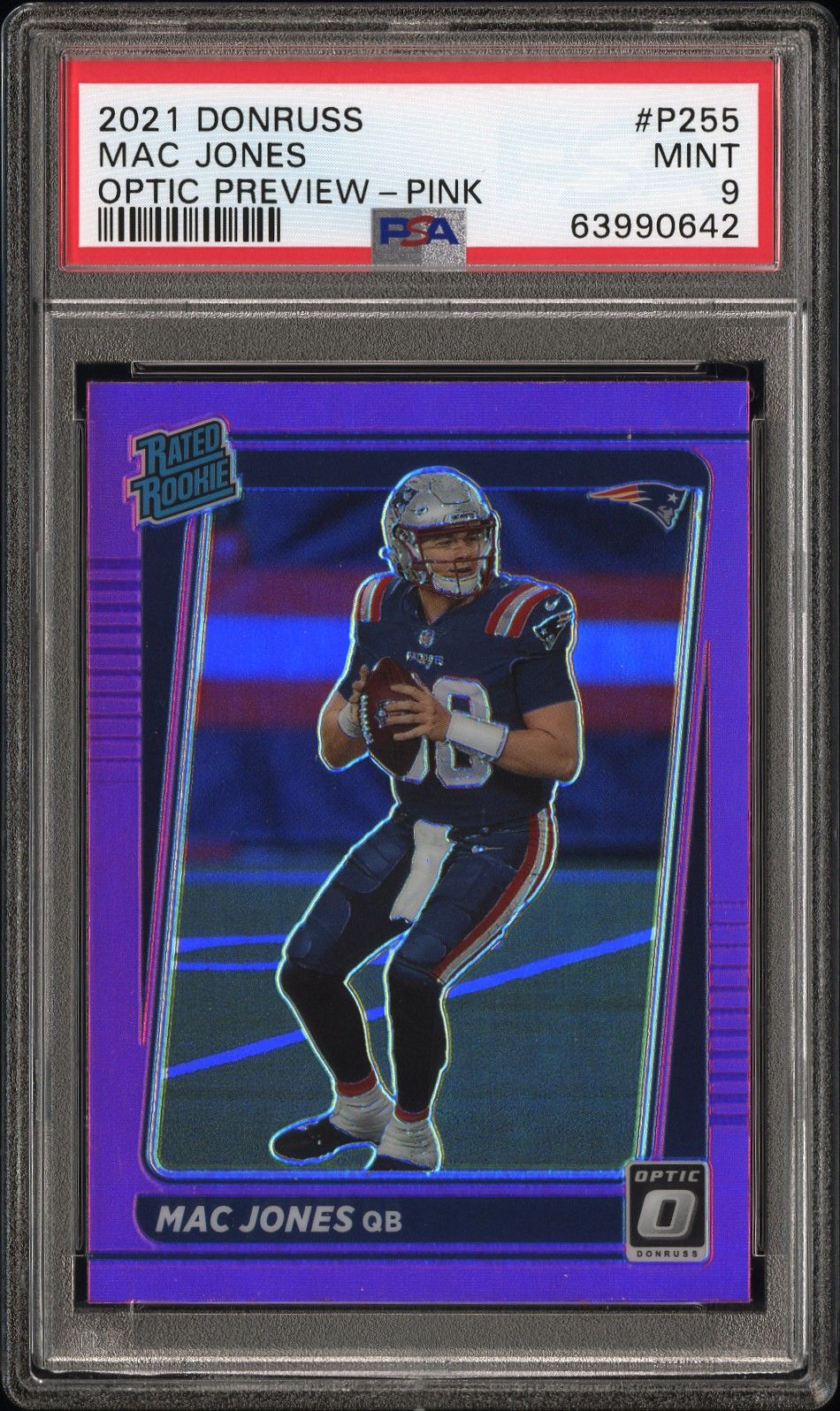 2021 Panini PANINI DONRUSS OPTIC PREVIEW-PINK #P255 Mac Jones front