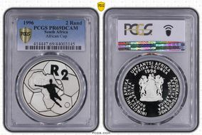 1996 2 Rand African Cup PR69DCAM