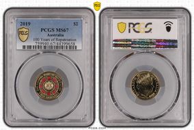 2019 $2 100 Years of Repatriation Colorized MS67