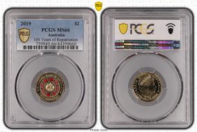 2019 $2 100 Years of Repatriation Colorized MS66