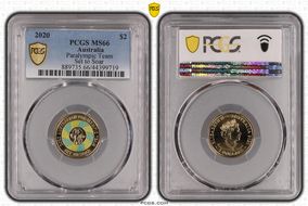 2020 $2 Paralympic Team Set to Soar - Colorized MS66