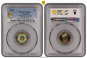 2020 $2 Paralympic Team Set to Soar - Colorized MS66